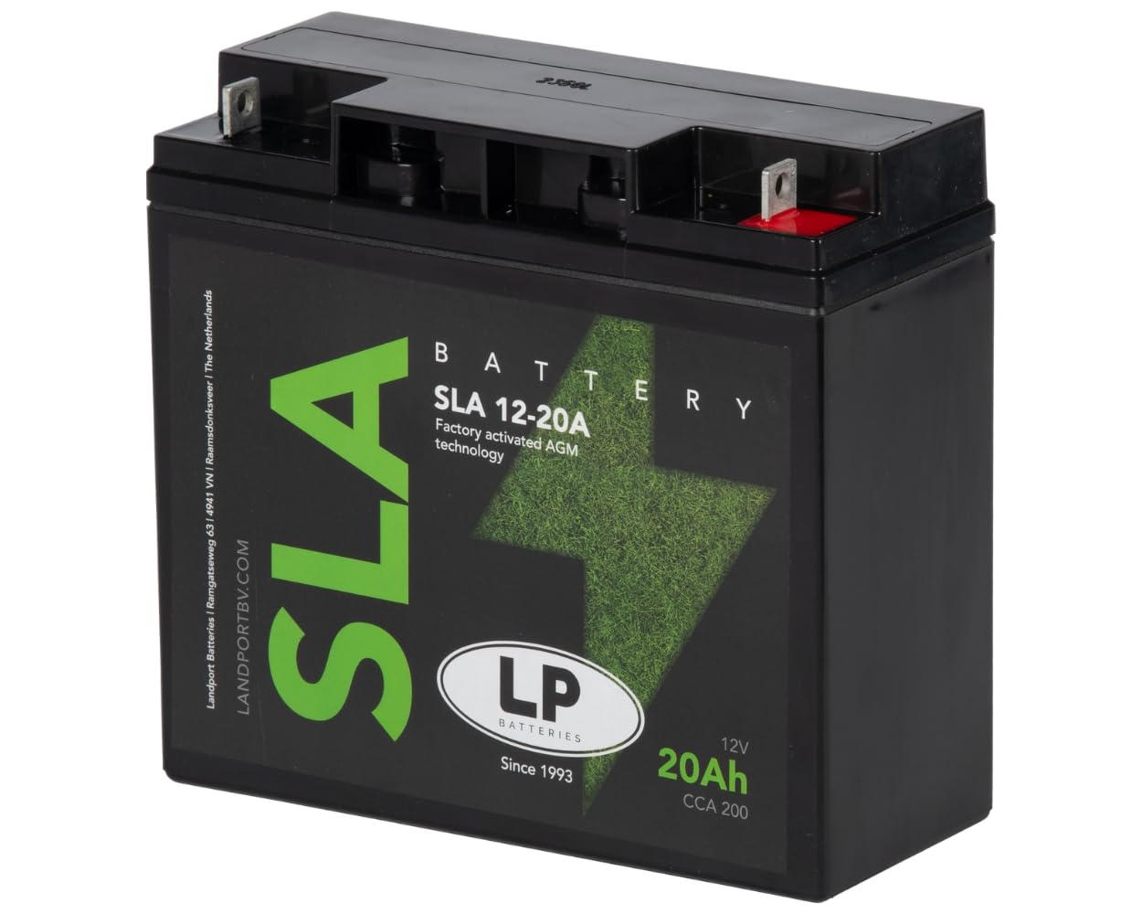Batterie SLA/AGM 12-20A 12V 20Ah kompatibel für Rasenmäher, Aufsitzmäher, Rasentraktor Universal Y50-N18L-A, 52012, M4F47, 12-N50-18L-A, YTX24HL-BS, YTX50L-BS, 52214