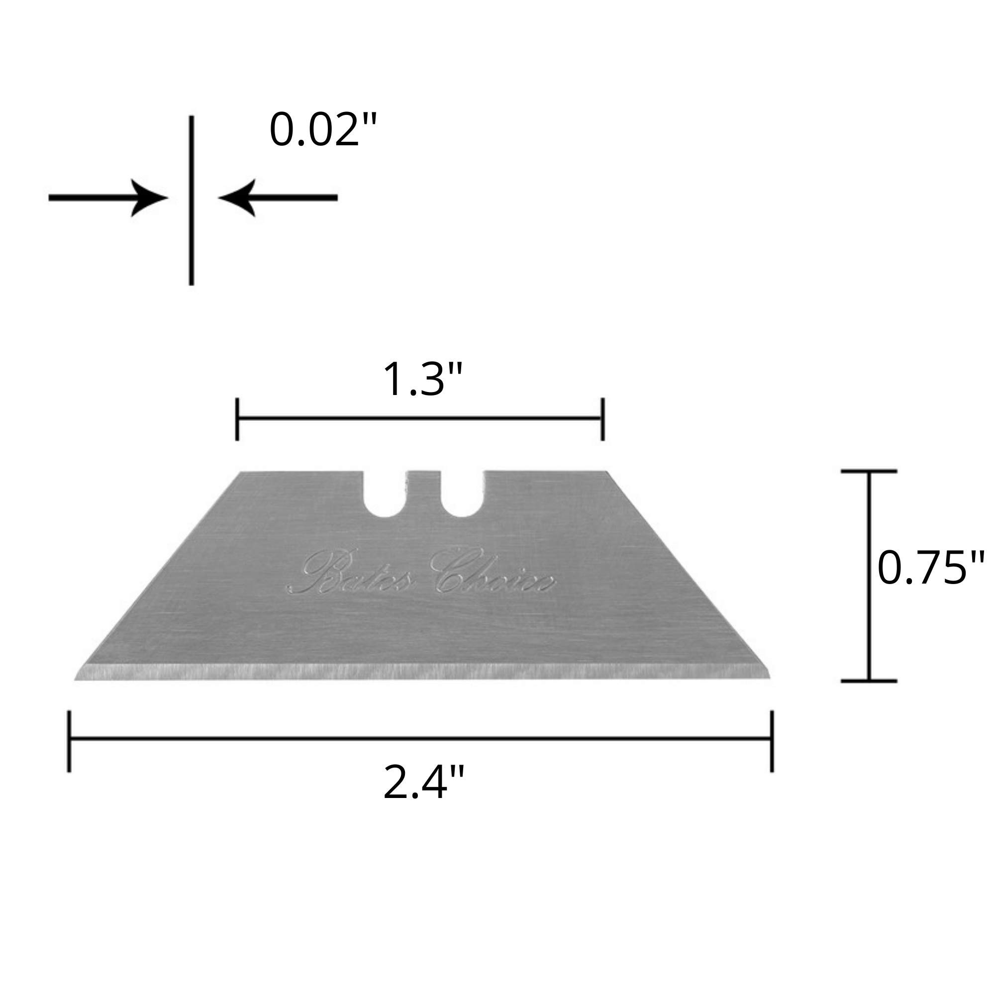 Bates- Utility Knife Blades, 40 Pack, Box Cutter Blades, Razor Blades  Utility Knife, Razor Knife Blades, Replacement Blades - Bates Choice