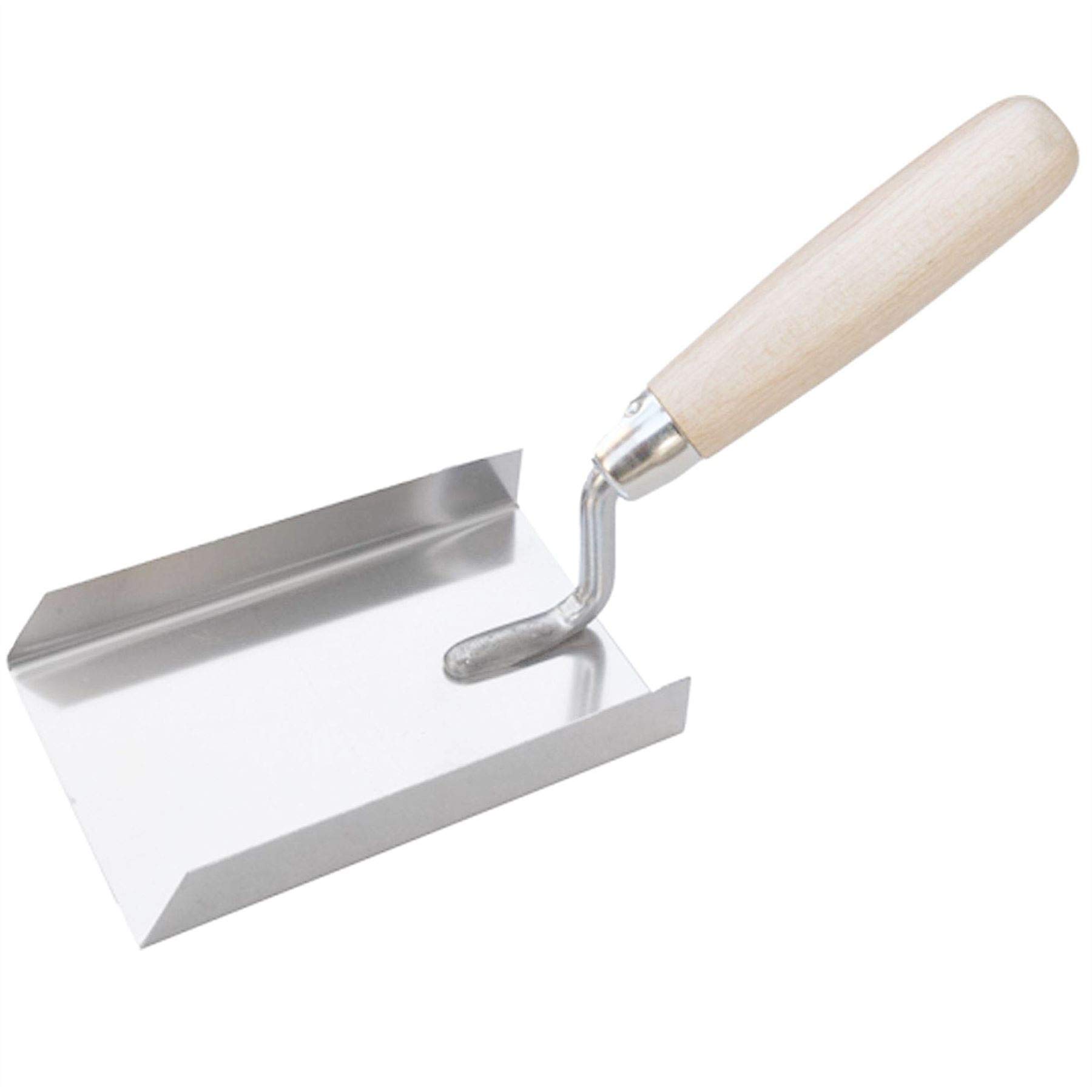 Toolty Multi-Colour Stainless Steel Margin Trowel, Plastering Trowel - Shovel Shaped - 130Mm - For Brickwork And Plastering - Rubber Handle - Diy - Tlty-5617