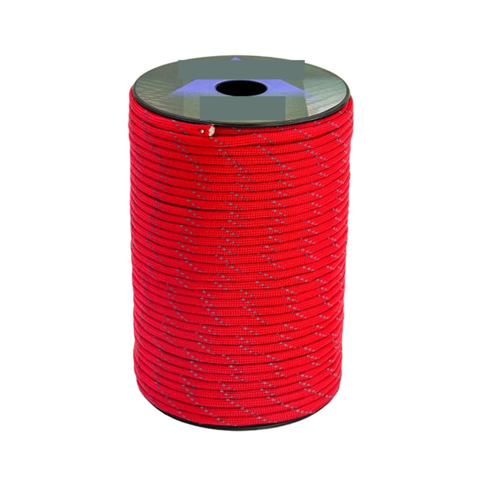 Paracord Reflective Paracord Rop 7 Strand 4mm 550 Parachute Cord Camping Tent Lanyard DIY Bracelet Weaving Rope(Fang Red,31M)