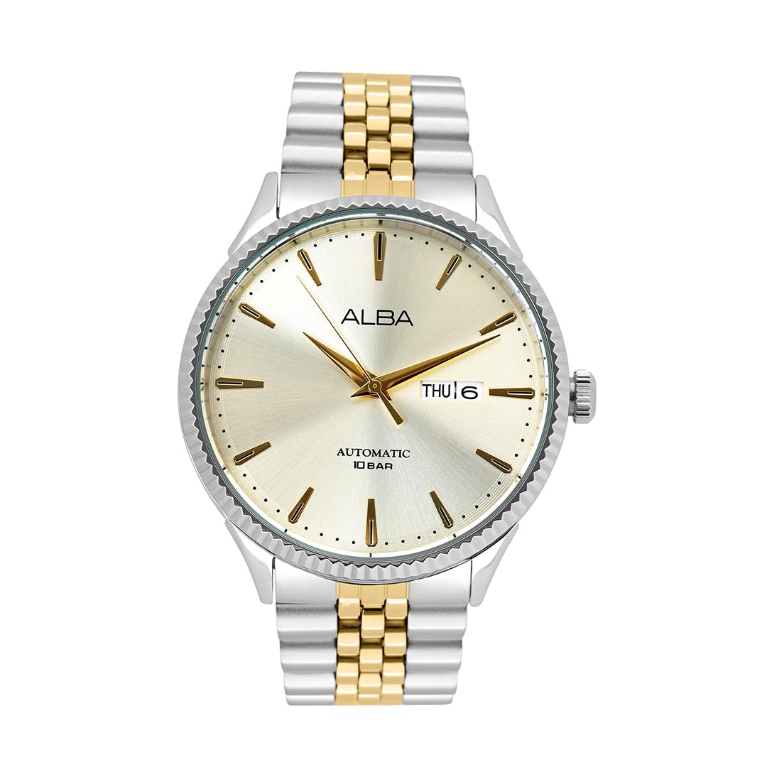 Alba Stainless Steel Analog Off White Dial Mens Watch-Al4233X1, Band Color-Silver (B0CRL8Q68W) Amazon Price History, Amazon Price Tracker