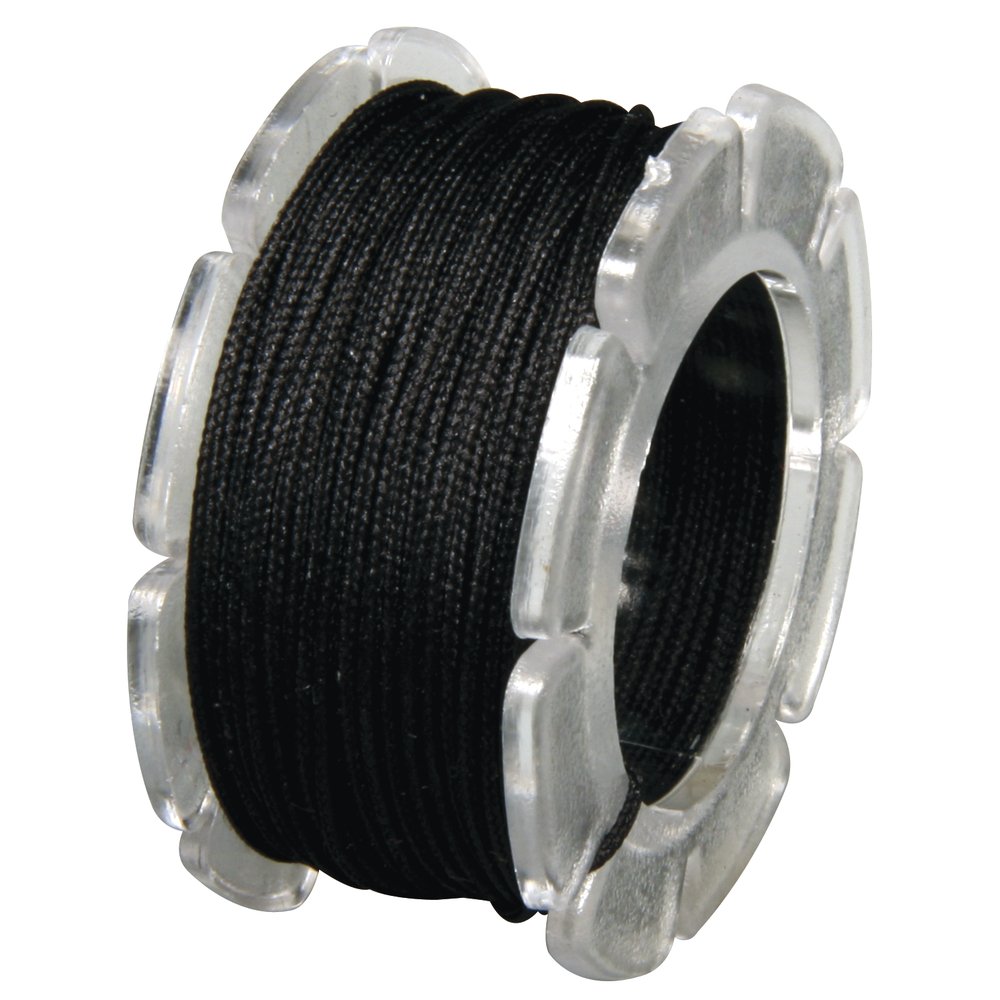 Rayher 89812576 Wax Cord with Nylon Core â€“ 0.6 mm Ãƒ ¸, Spule Self-Service Bag/Pack of 10 m