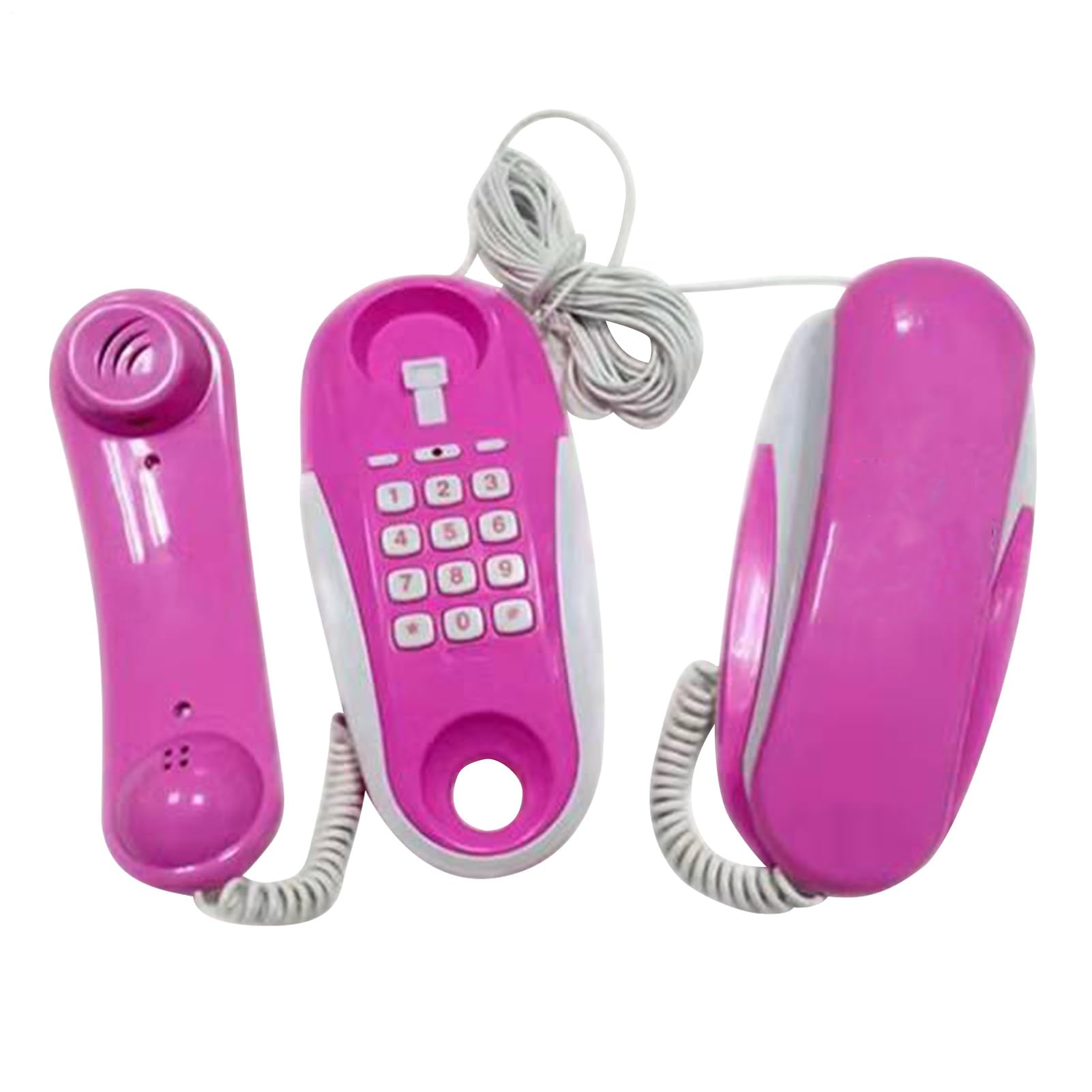 Generico Telefono Giocattolo per Bambini – ABS 19x6x7cm Misura Compatta