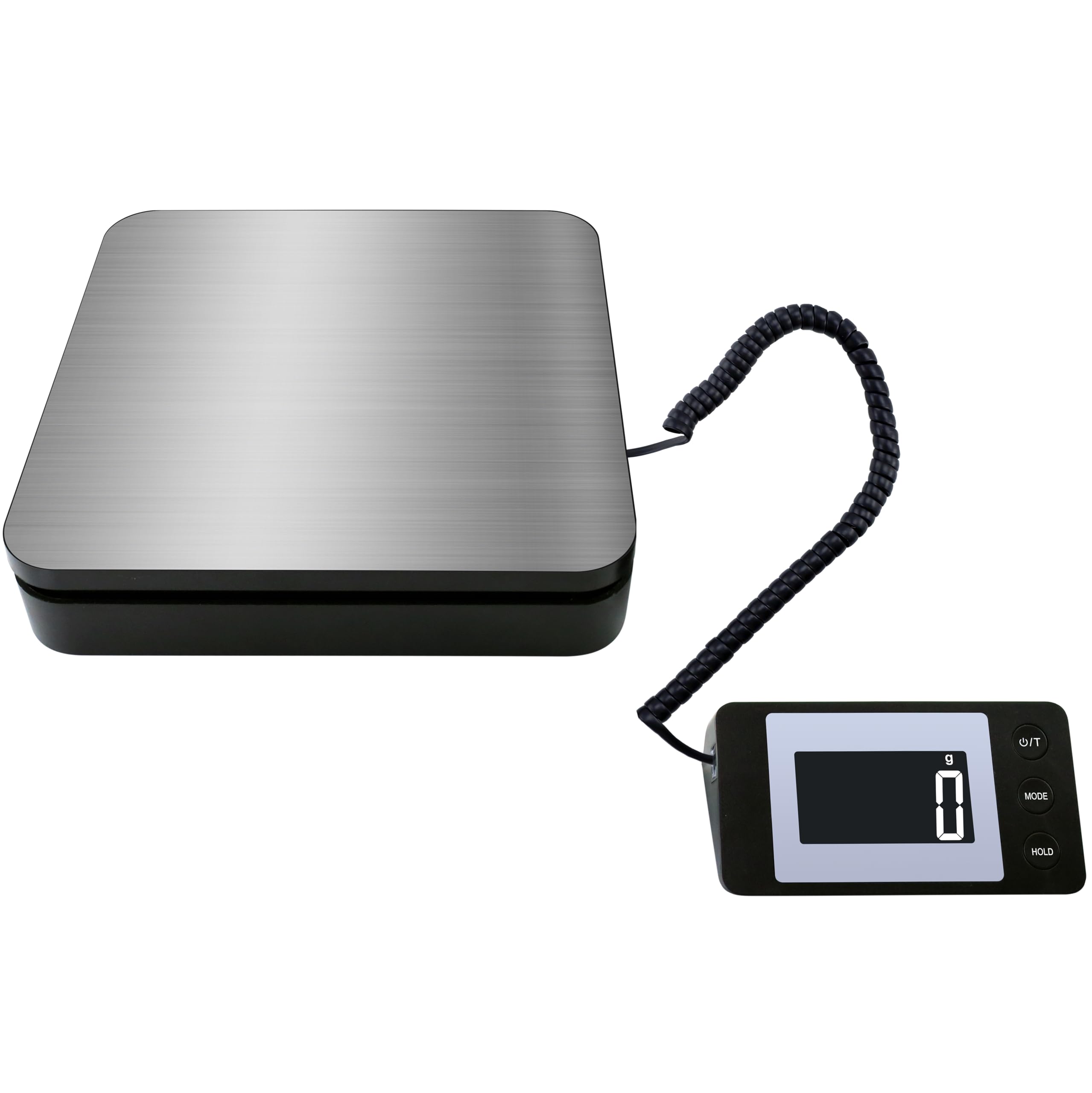 VITSOL Shipping Scale, 110 LB Highly Accurate Stainless Steel Digital Postal Scale with Hold/Tare/LCD Display, Lightweight Digital Postage Scale for