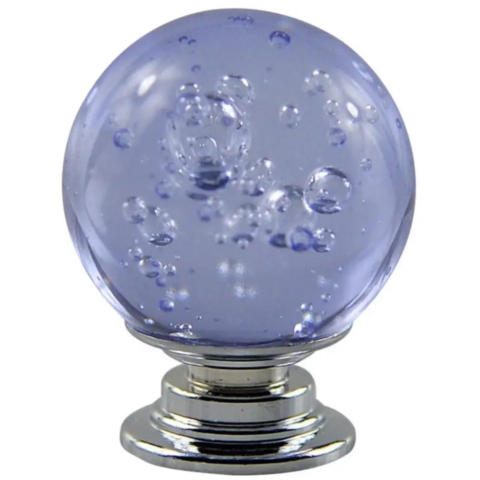 Mdsrfgn Purple Crystal Door Knobs Knob Drawer Handle Round Crystal Ball Cupboard Wardrobe Furniture Door Pull(Purple)