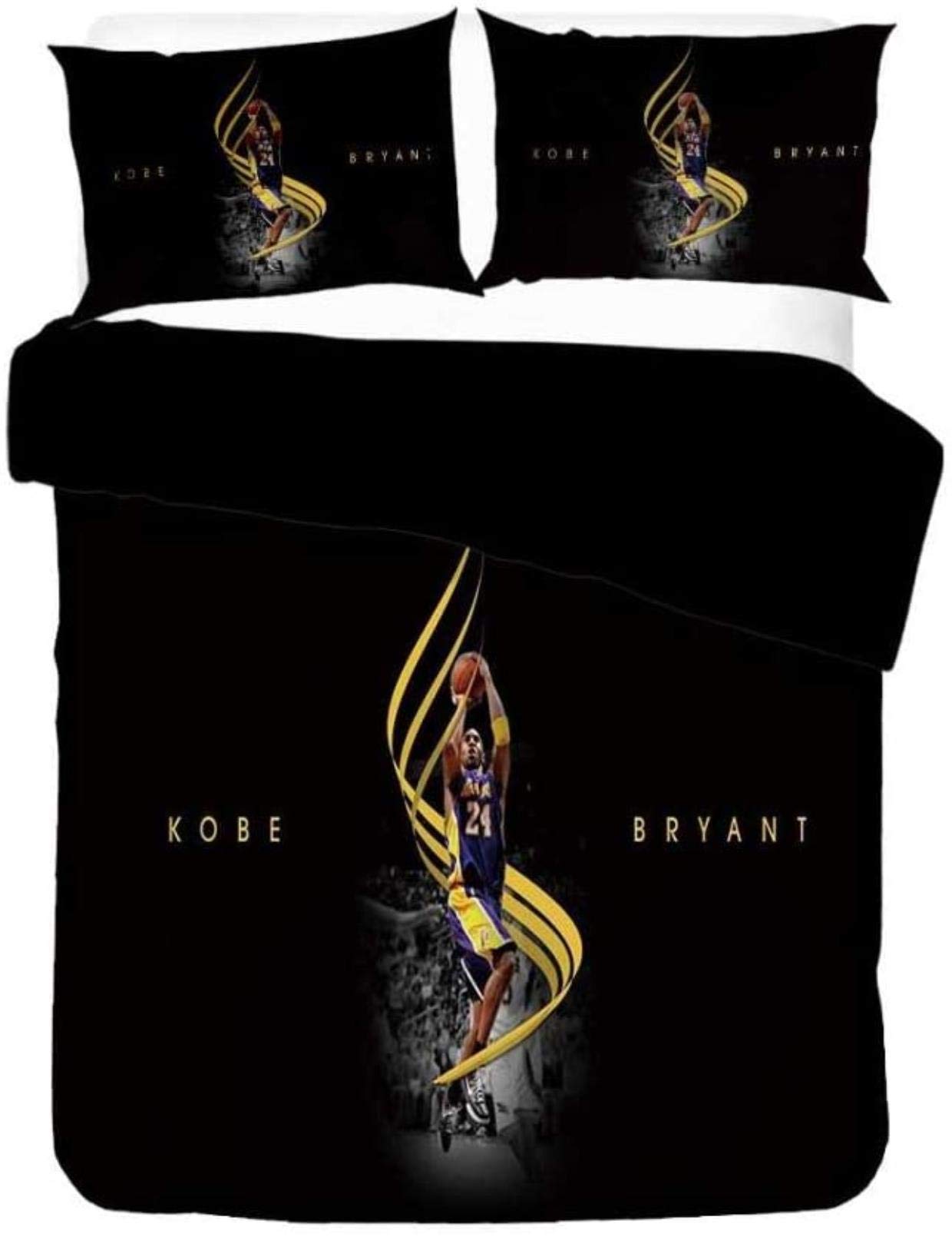 Miss Kobe Bettbezug-Set, Bettwäsche-Set, weiche Mikrofaser mit 2 Kissenbezügen, versteckter Reißverschluss, 218,6 x 239,9 cm HGCHH