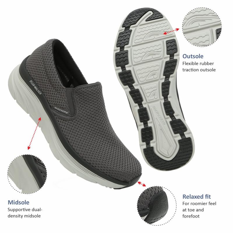 Image of Skechers Mens D'LUX Walker Slip-on Walking Shoes