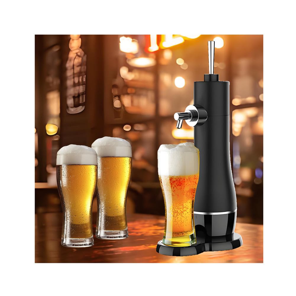 Bierschaumbereiter, Mini-Kegerator, Outdoor-Party, tragbarer Bierspender für Zuhause, Zugbiersystem für Flaschen und Dosen, ein tolles Geschenk für Bierliebhaber