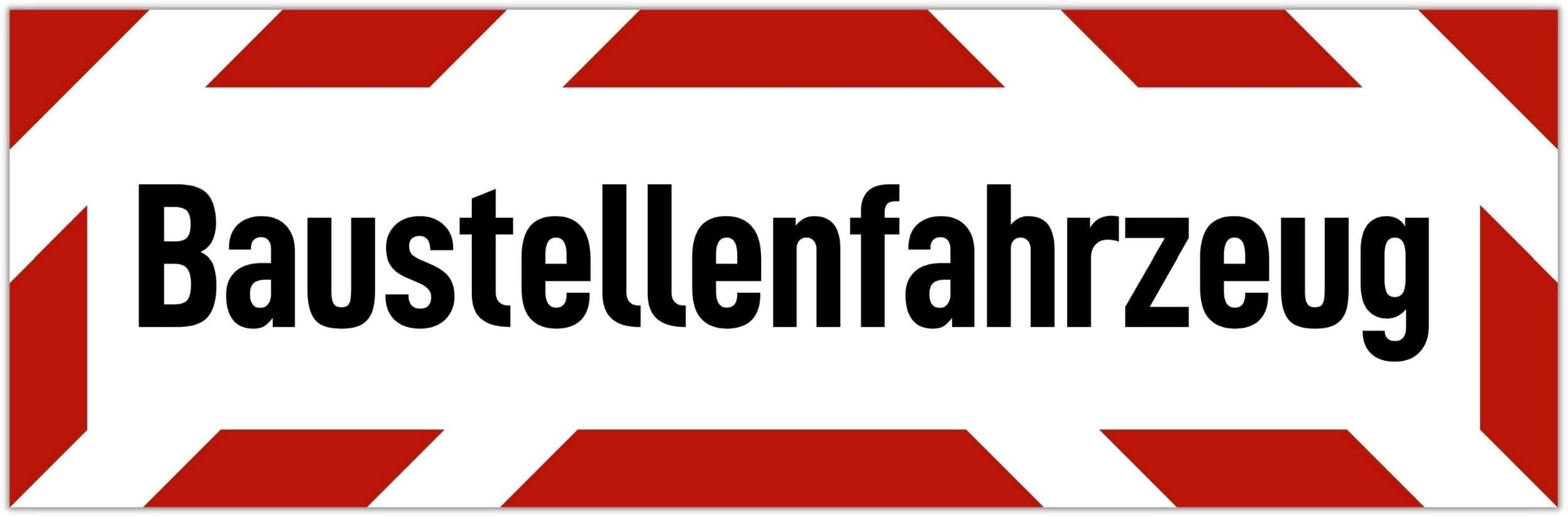 Magnetschild Geschwindigkeitsbegrenzung 25 - Für Baumaschinen