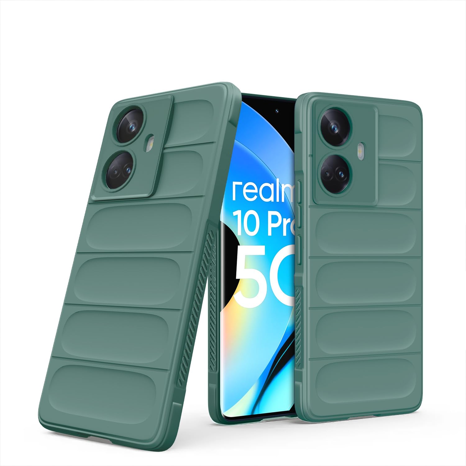 Pikkme Realme 10 Pro Plus 5G Back Cover Soft Matte Liquid Silicone TPU | Camera Protection | Shockproof Slim Back Case for Realme 10 Pro Plus 5G (Green) (B0CBWXWZP1) Amazon Price History, Amazon Price Tracker