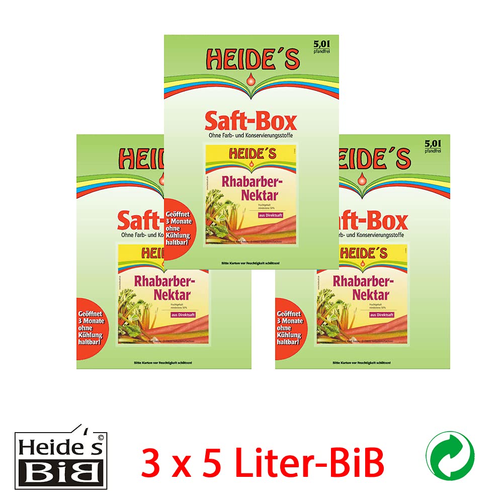 Rhabarber-Nektar 3er-Pack, 3 x 5 Liter