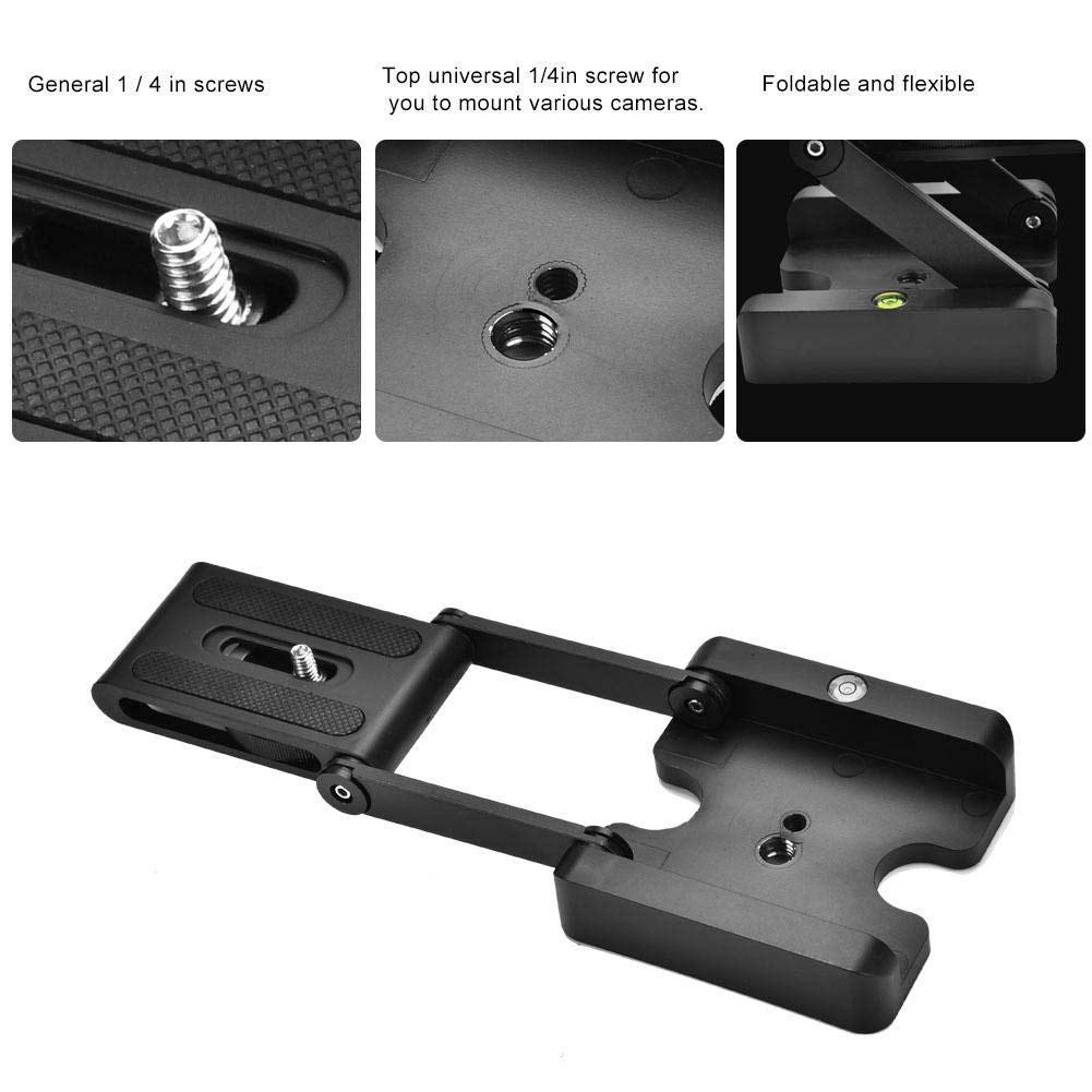 Tête de trépied Portable de Type Z, trépied Pliable avec tête inclinable Flexible pour appareils Photo Reflex numériques Stabilisateur de Rail Coulissant pour trépied