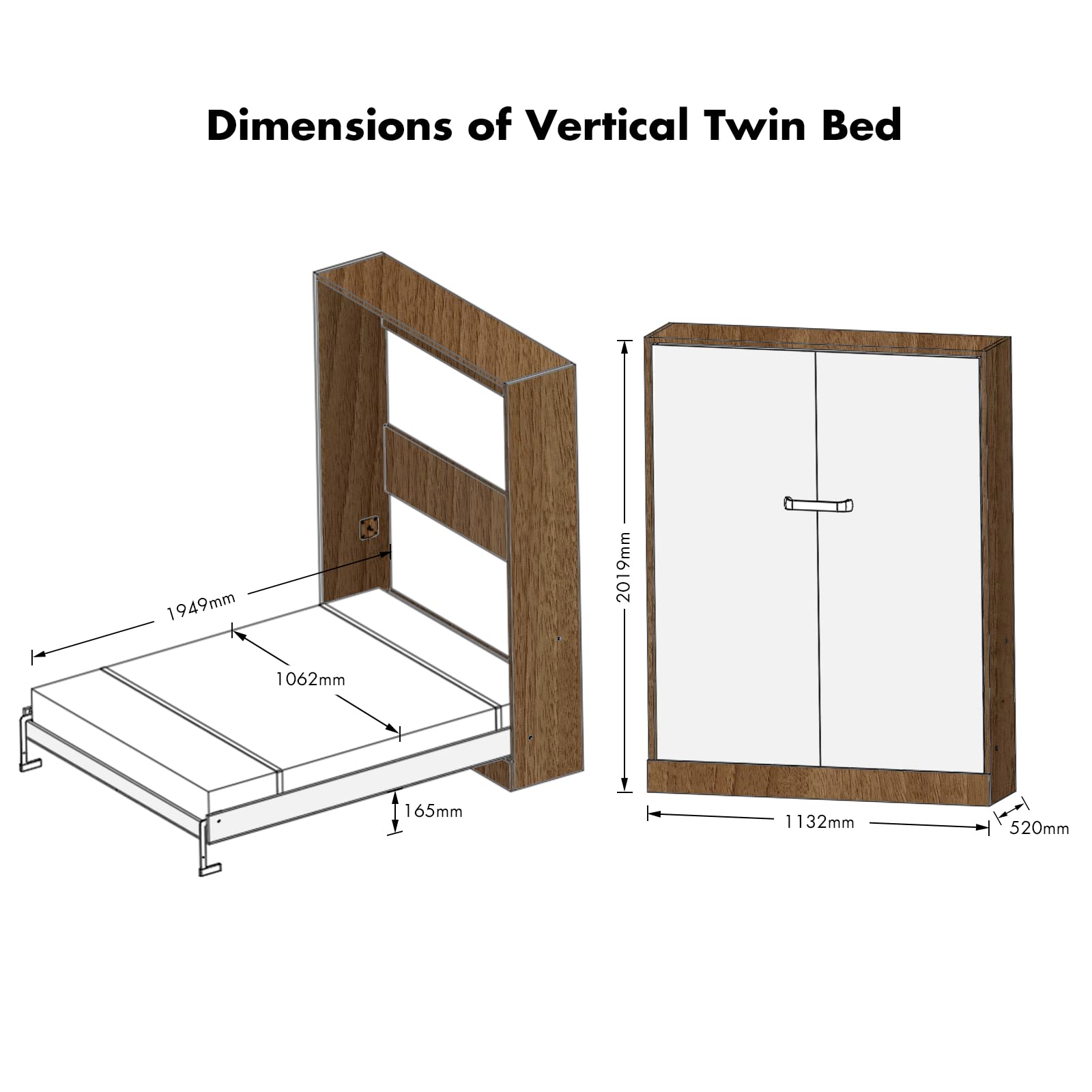 Buy TooCust Murphy Bed Kit, Murphy Bed Hardware,Murphy Bed Queen,Easy
