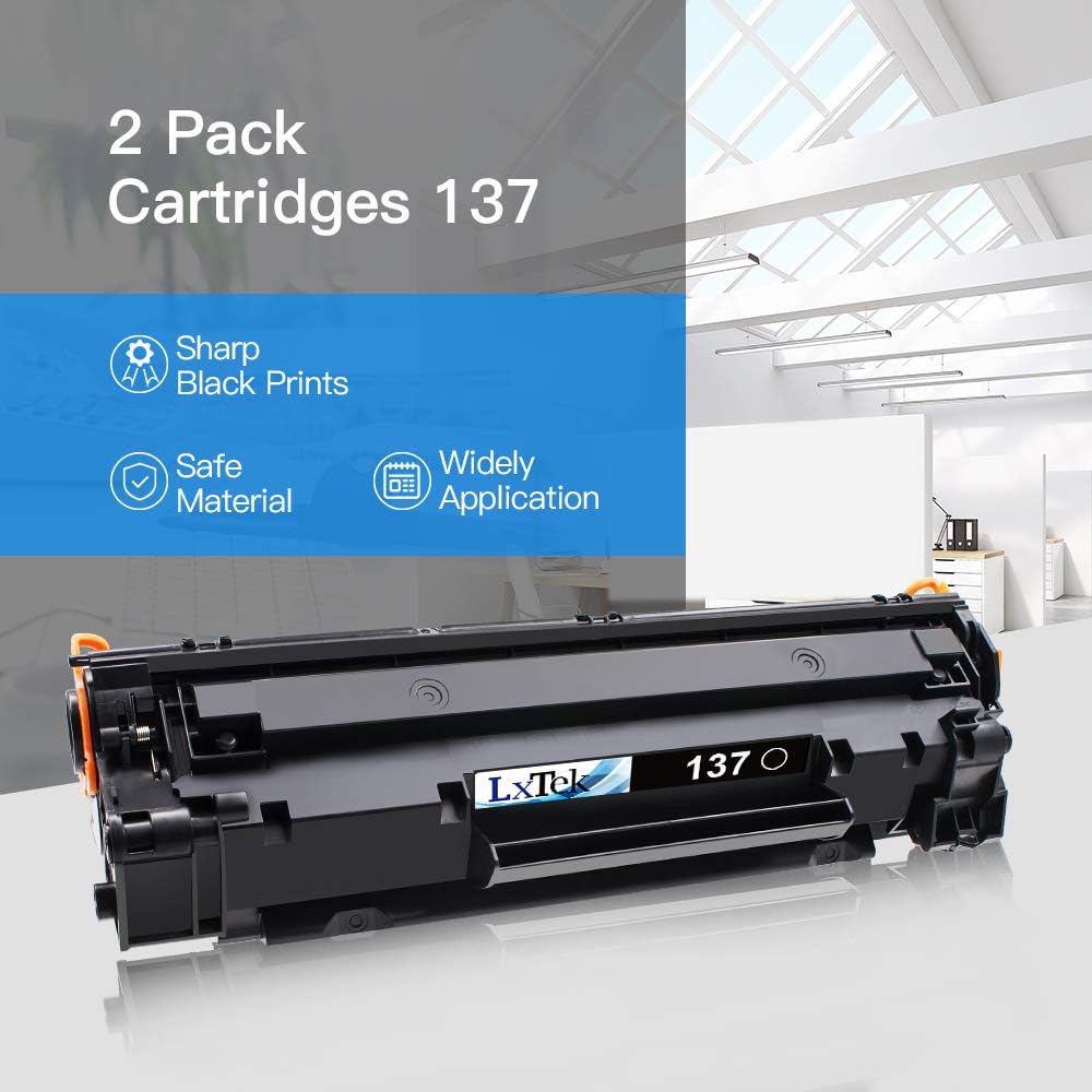 🛒 Crazy Deals LxTek Compatible Toner Cartridge Replacement for Canon 137 CRG137 9435B001AA to use with ImageClass D570 LBP151dw MF232w MF236n MF216N MF227dw,2 Black