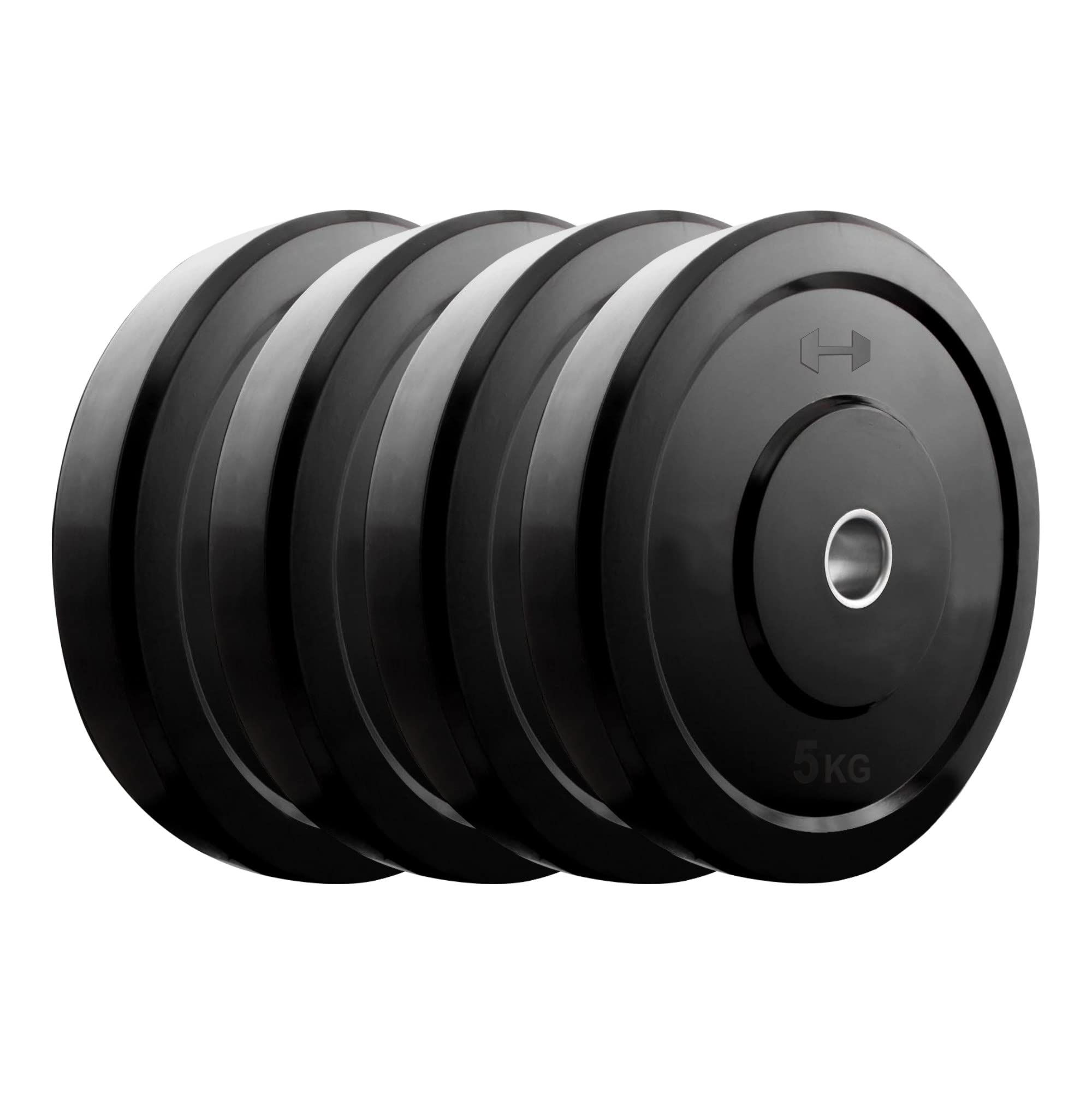 Kore RW Rubber Plate-SB-20KG (5 KG X 4) Weight Plate, Black