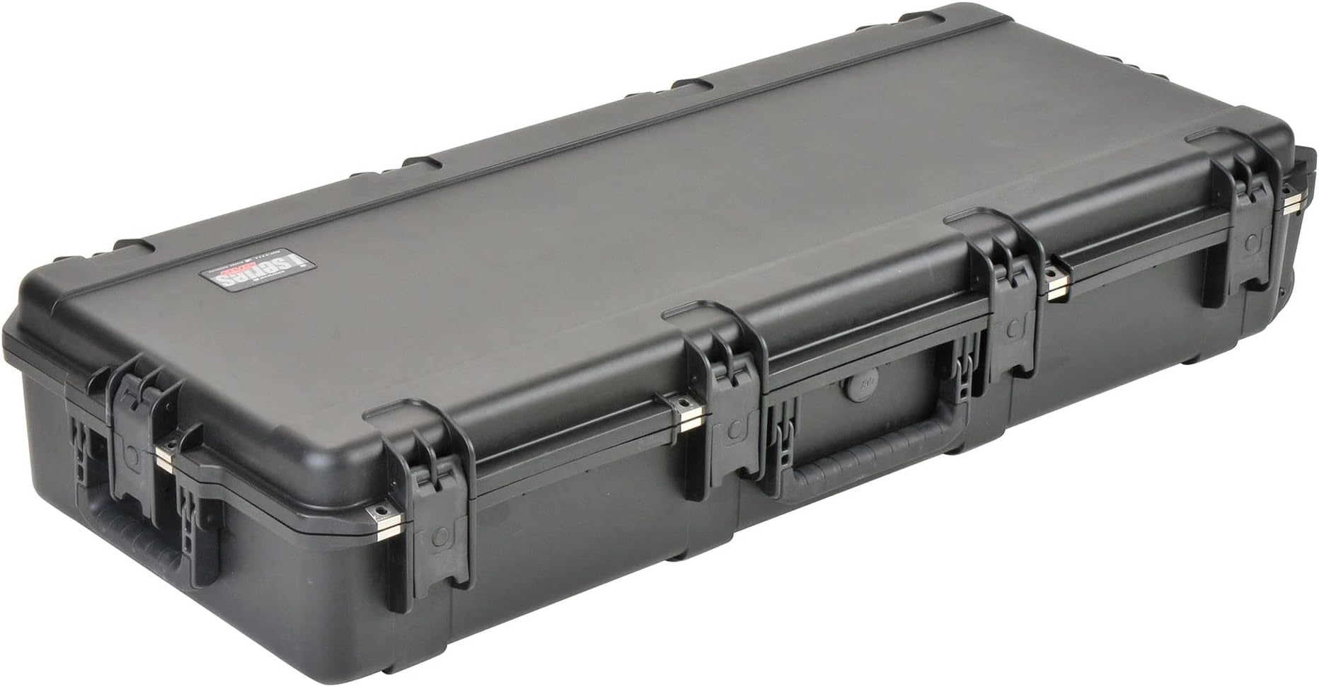 Cases iSeries Portable Double Rifle Large Case, Parallel Limb Bow Carrying Chest Hard Plastic Exterior Heavy Duty Case with Wheels, Black