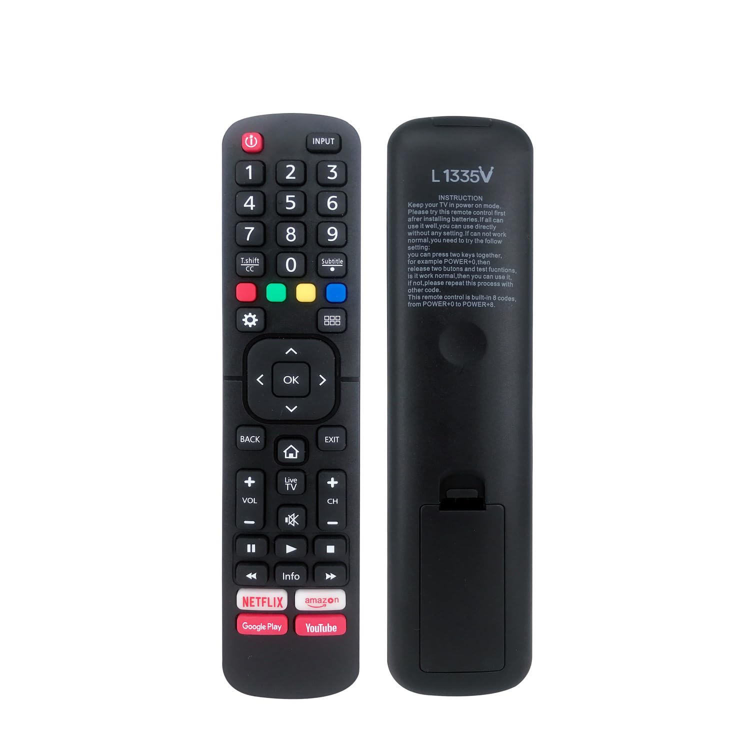 iHandy L1335V Universal Remote Control Replacement Compatible with HISENSE Smart TV