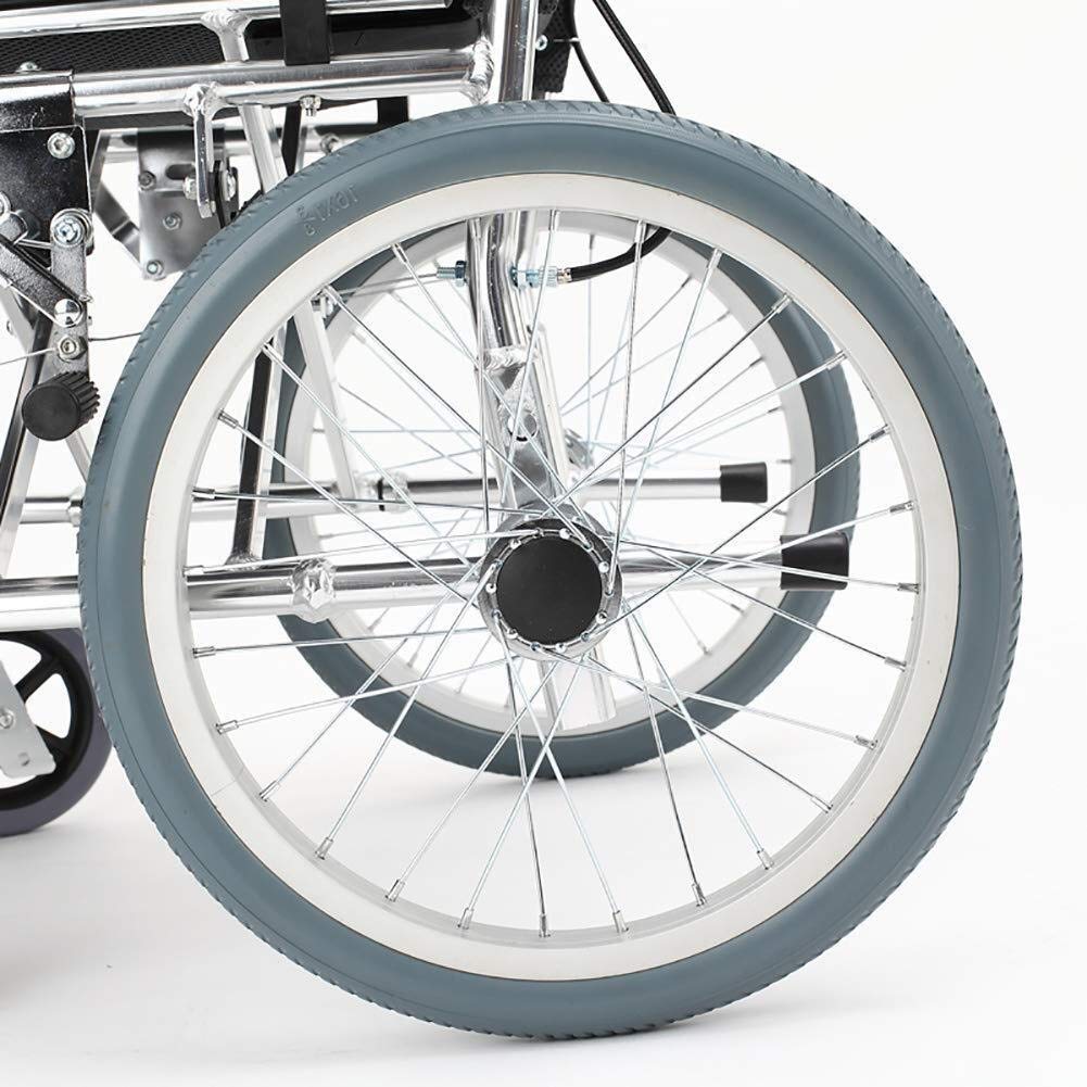 Wózek Inwalidzki, Składany Lekki Przenośny Wózek Dla Osób Starszych/Niepełnosprawnych Ze Stopu Aluminium