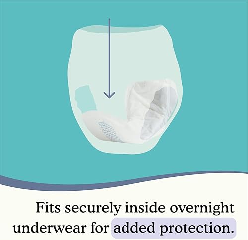 Miniatura 5 de Because Paquete de ropa interior para incontinencia nocturna y almohadilla de refuerzo para hombres y mujeres, incluye ropa interior, color blanco,