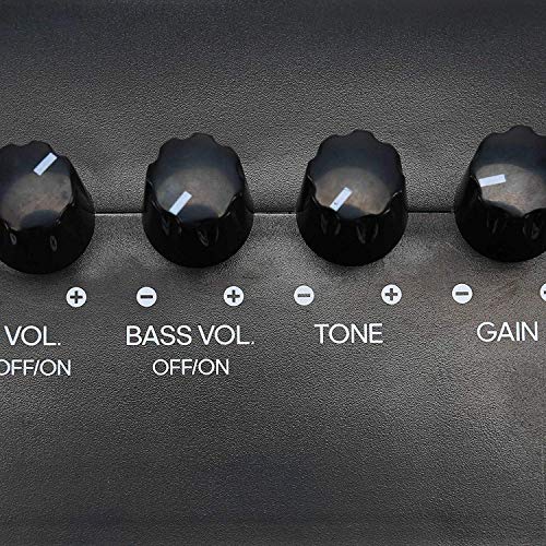 Asmuse 3W Mini Bass Amp Guitar Amplifier headphone practice with Distortion Effect by USB Charging - Thumbnail 6