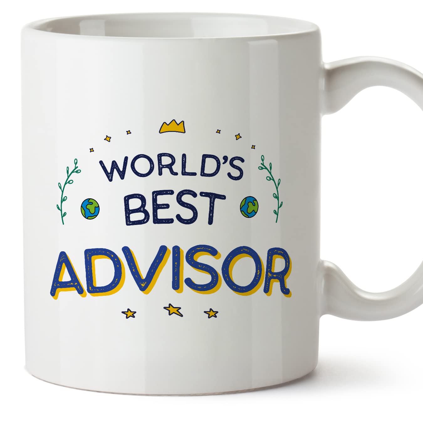 MUGFFINS Advisor Mug - in English - World's Best - Funny Gift for Colleagues - Ceramic 11oz Mug — image 1