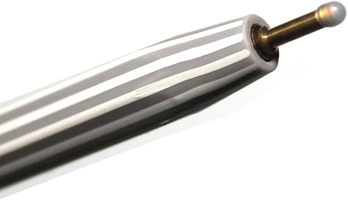 Miniatura 2 de X12 Monami Big Silver - Bolígrafo de tela, cuero para cortar, 0.039 in, tinta plateada, paquete de 12 bolígrafos