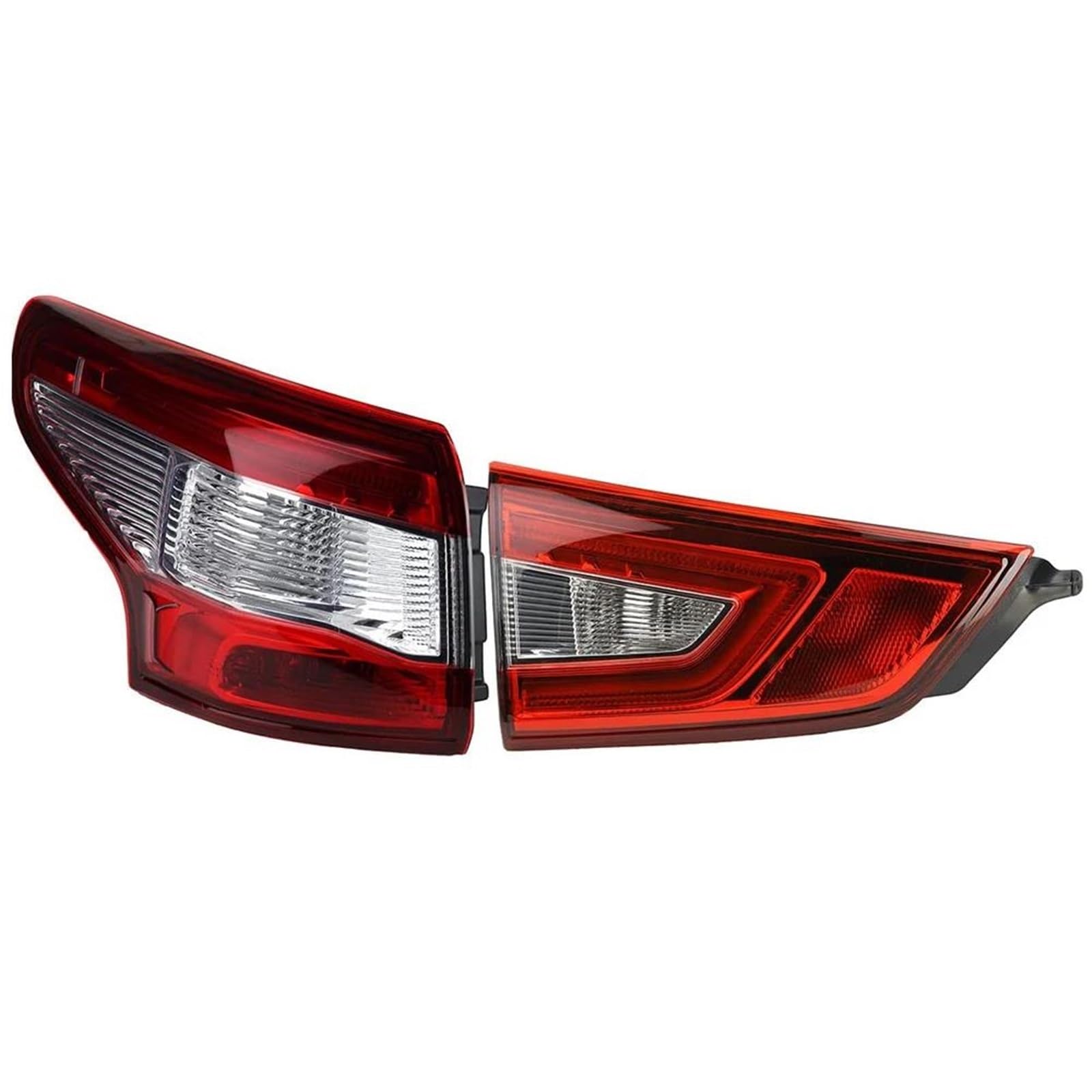 Luces Traseras Lámpara Trasera Izquierda/derecha Para Nissan Para Qashqai Para MK2 J11 2014 2015 2016 Luz Trasera Lámpara De Freno Con Piloto Trasero(Left-2PC)