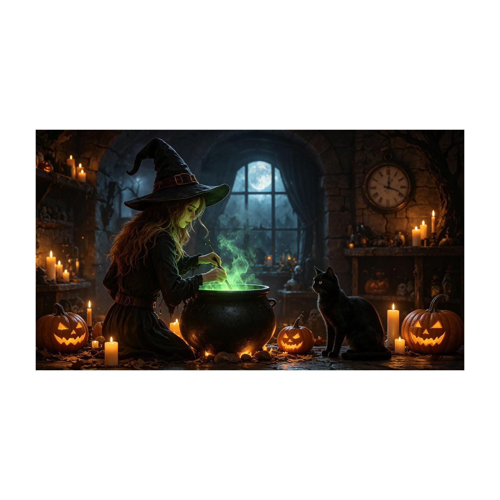 Bandera de Halloween para puerta de garaje, puerta de Halloween, pancarta colgante de fondo grande, mural adecuado para el hogar, exteriores, interiores, fiestas, paredes, ventanas