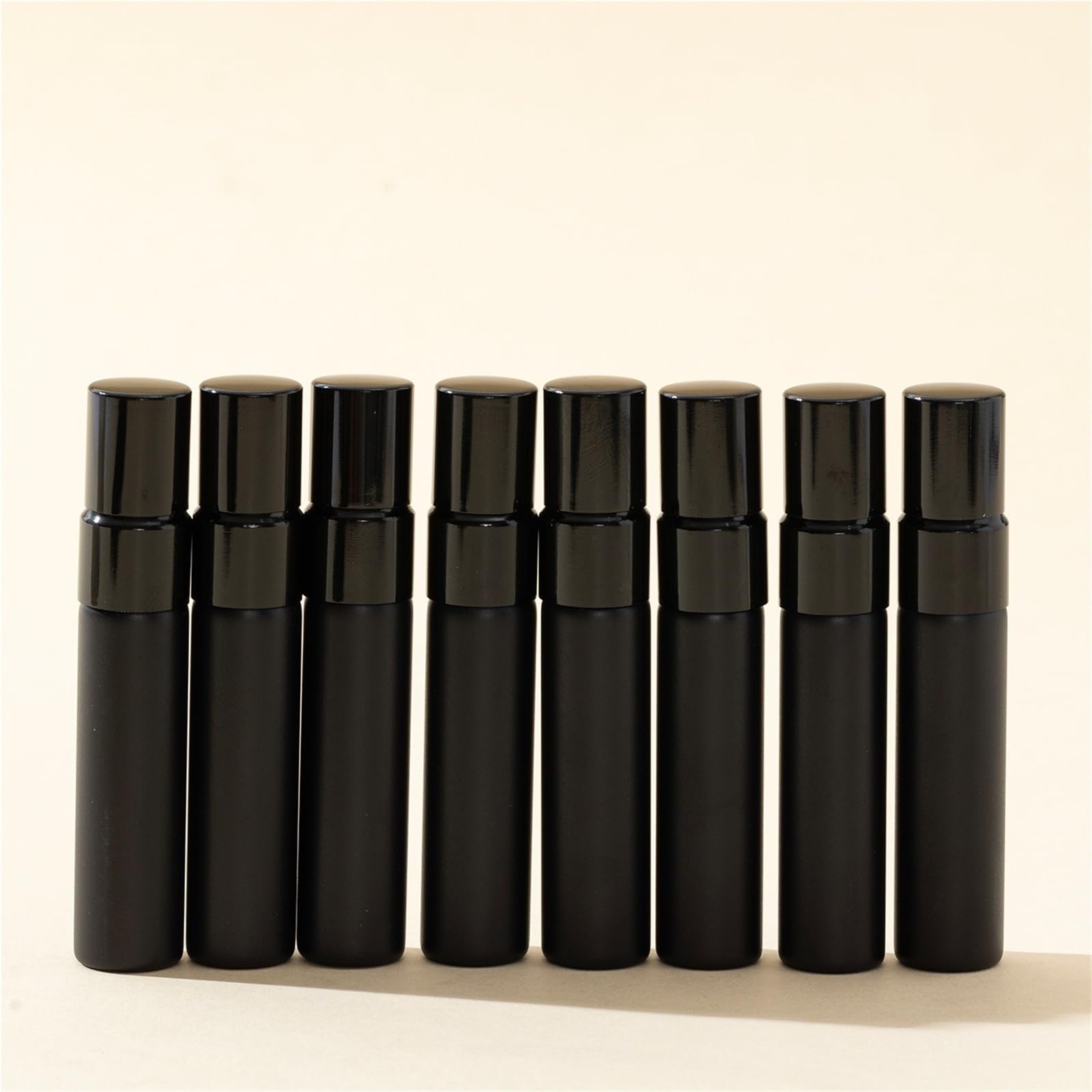 50/pezzo 5ml 10ml flacone di profumo in vetro nero spray ricaricabile da viaggio essenziale idratazione e potenziatore fragranza Per Viaggiare,Festa,Vita Quotidiana