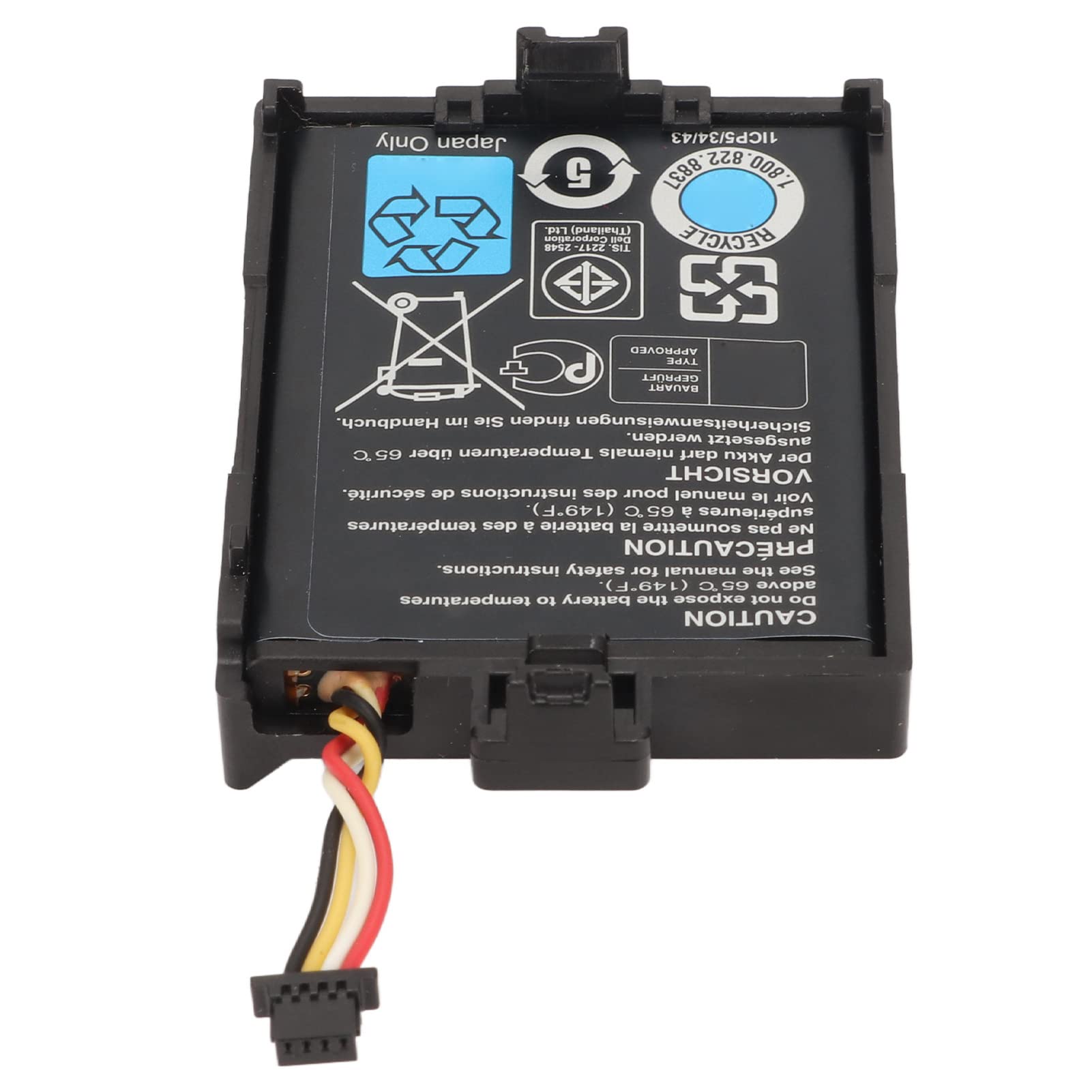 VBESTLIFE Controlador Raid T40JJ 70K80 3,7 V 1,8 WH 500 MAh Batería de Iones de Litio para DELL PERC Raid H710 H710P H730 H810 H830, para PowerEdge M620 R320 R420 R520 R620 R720