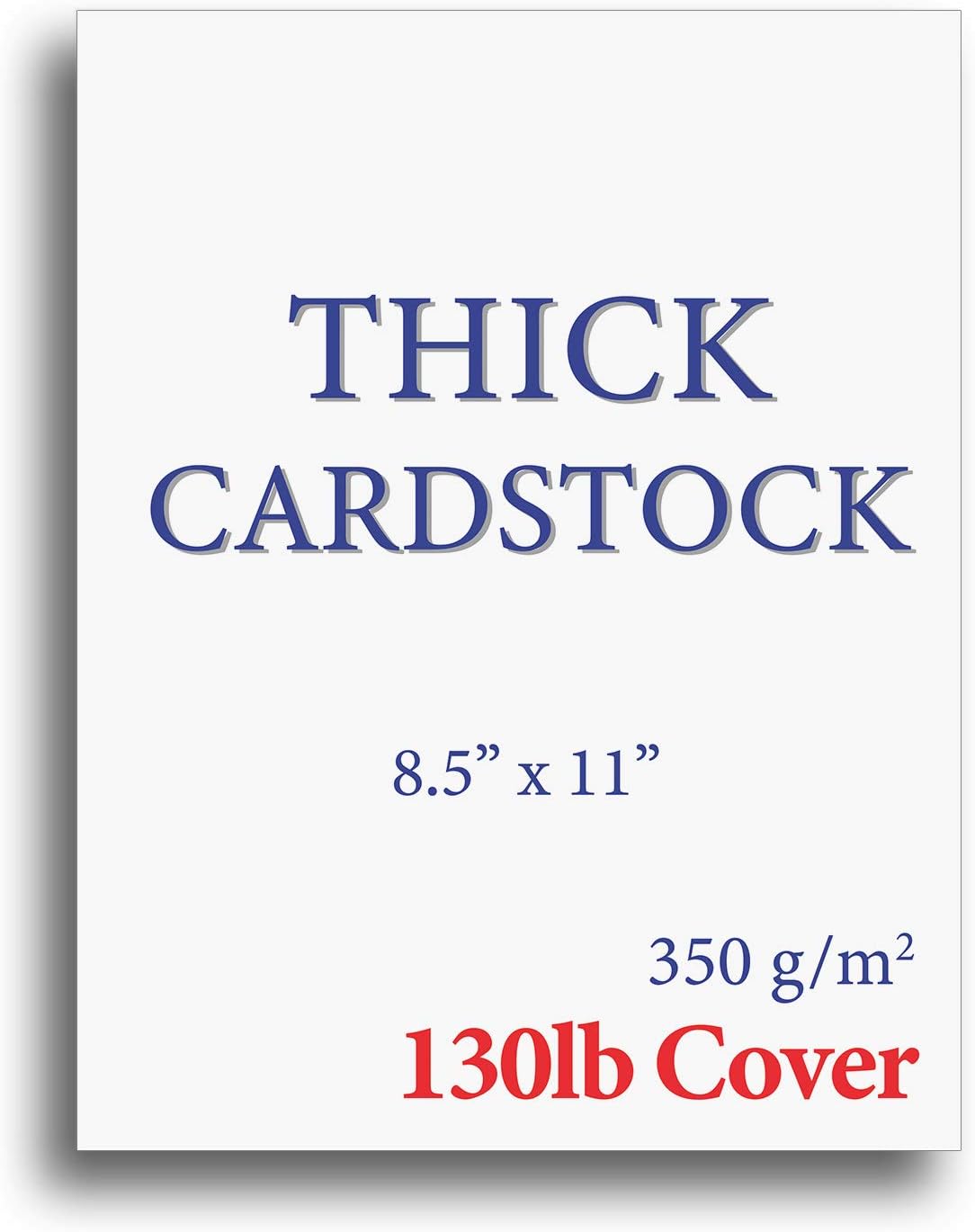 Extra Heavy Duty 130lb Cover Cardstock Bright White 350gsm 17pt