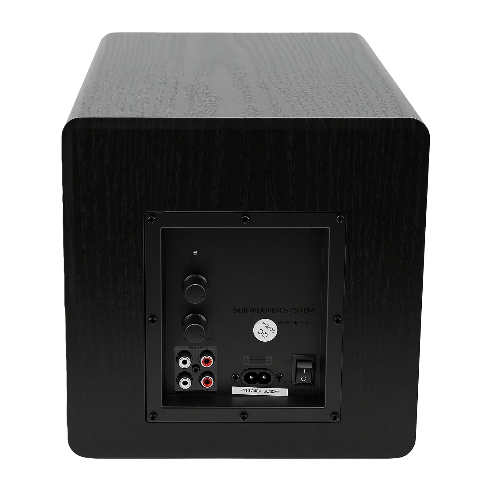 Bewinner Subwoofer Alimentato da 6,5 ​​pollici 100 W (Spina europea) | Altoparlante Woofer Attivo, Audio Home Theater, Bassa Frequenza HiFi, Design Pressurizzato a Terra, Serata di Film di Gioco