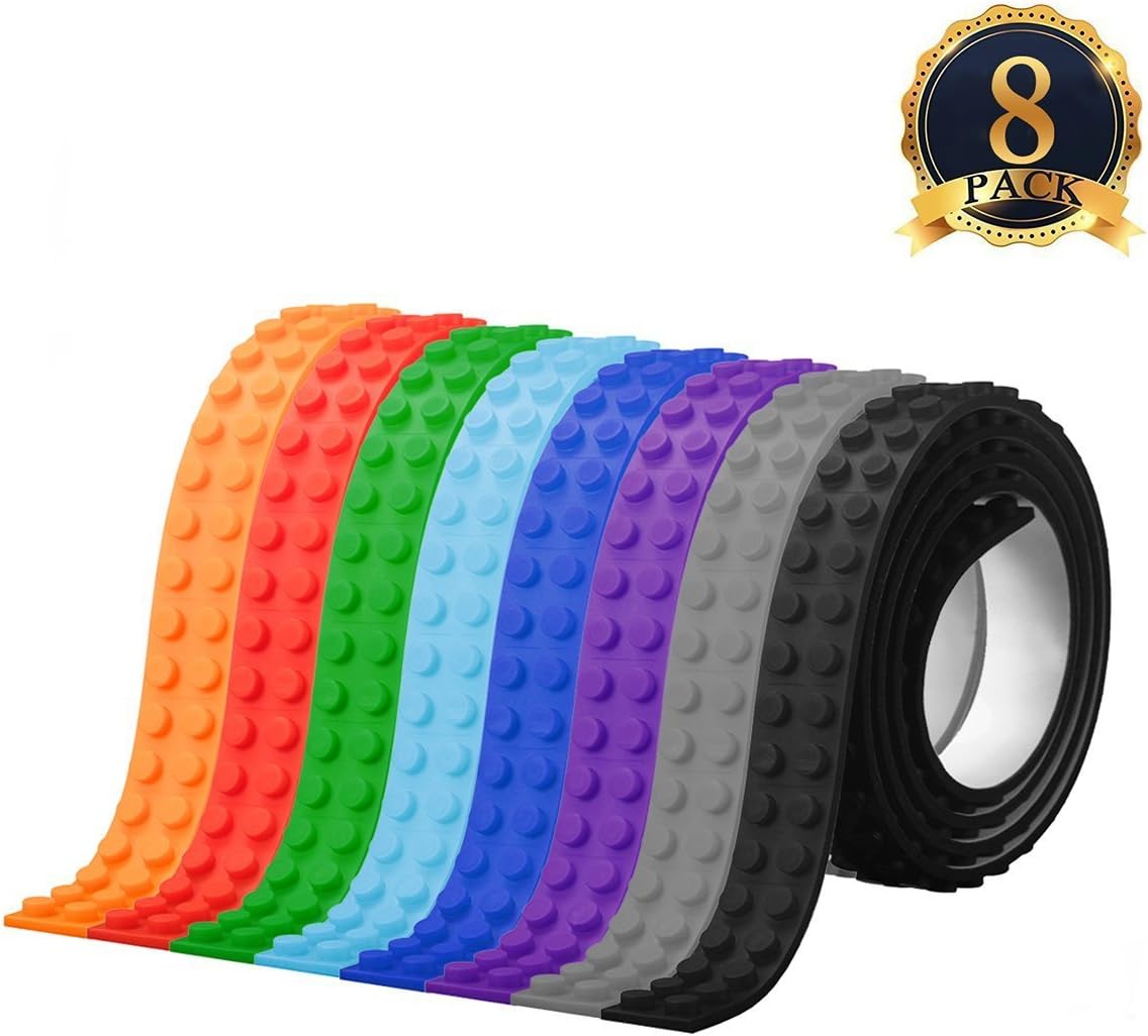 Lego Tape, Building Block Tape Roll SelfAdhesive, 10colors