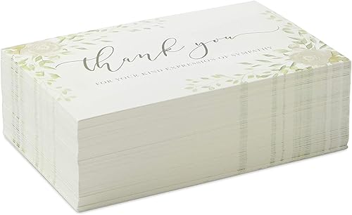 Miniatura 4 de Pipilo Press Tarjetas de agradecimiento para funerales y condolencias en blanco, 4 x 6 pulgadas (100 unidades) - Tarjetas de agradecimiento de