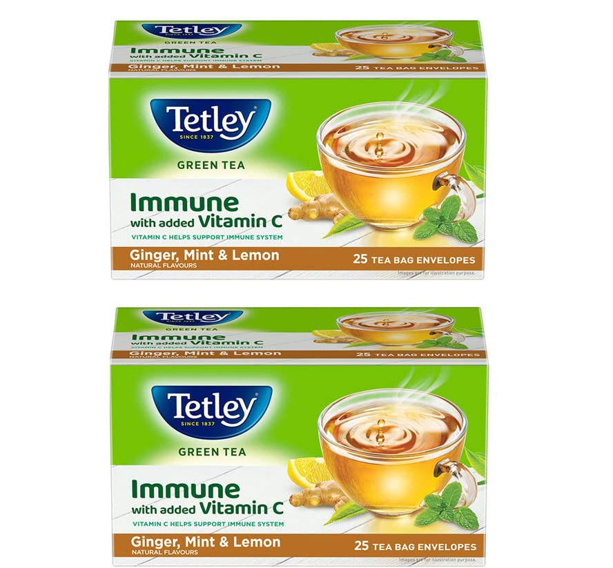 Tetley Green Tea Bags, Ginger Mint Lemon (50 Tea Bags), 75 grams, Pack of 1 (B07CJKT11N) Amazon Price History, Amazon Price Tracker