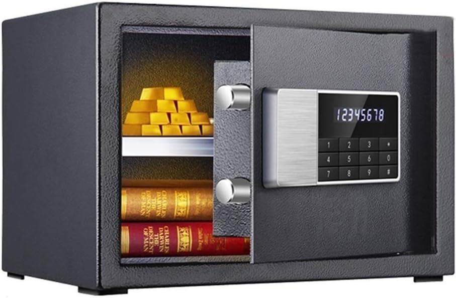 Digital Security Safe, Solid Steel Construction with Wall-Anchoring Design For Home Hotel Medication (Color : D) strongbox