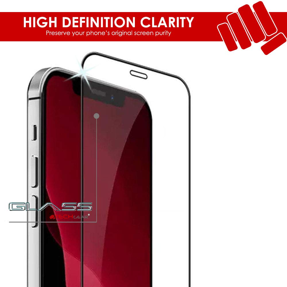 TECHGEAR [2 Pezzi] Vetro Antiriflesso iPhone 12 / iPhone 12 Pro