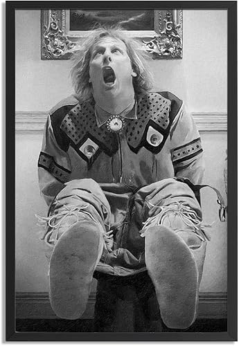 Vista 7 de Quarut Arte de pared divertido enmarcado en negro de la película para el baño, humor en blanco y negro, póster de Lebowski grande, impresiones