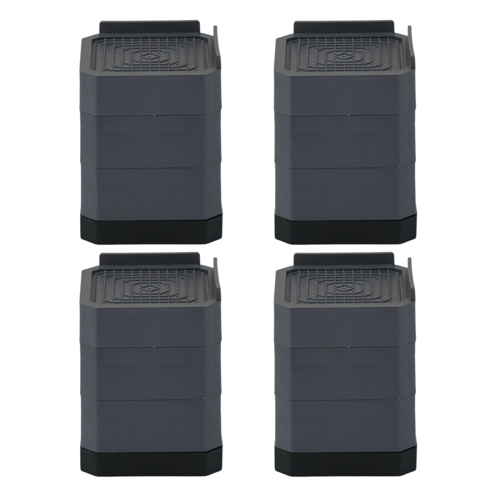 Stackable Anti-Vibration Feet for Balancing Uneven Floors Enhancing Stability and Quiet Home 4pcs Washing Machine Legs