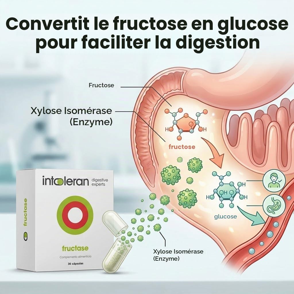 INTOLERAN INTOLERAN fructase 36cap. – gélules qui facilitent la supplémentation quotidienne, boîte de 36 gélules, contribue au fonctionnement normal de l’organisme au quotidien et facilite la prise en