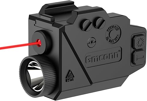 Gmconn Pistola de luz láser rojo vista arma pistola linterna 1091 rojo