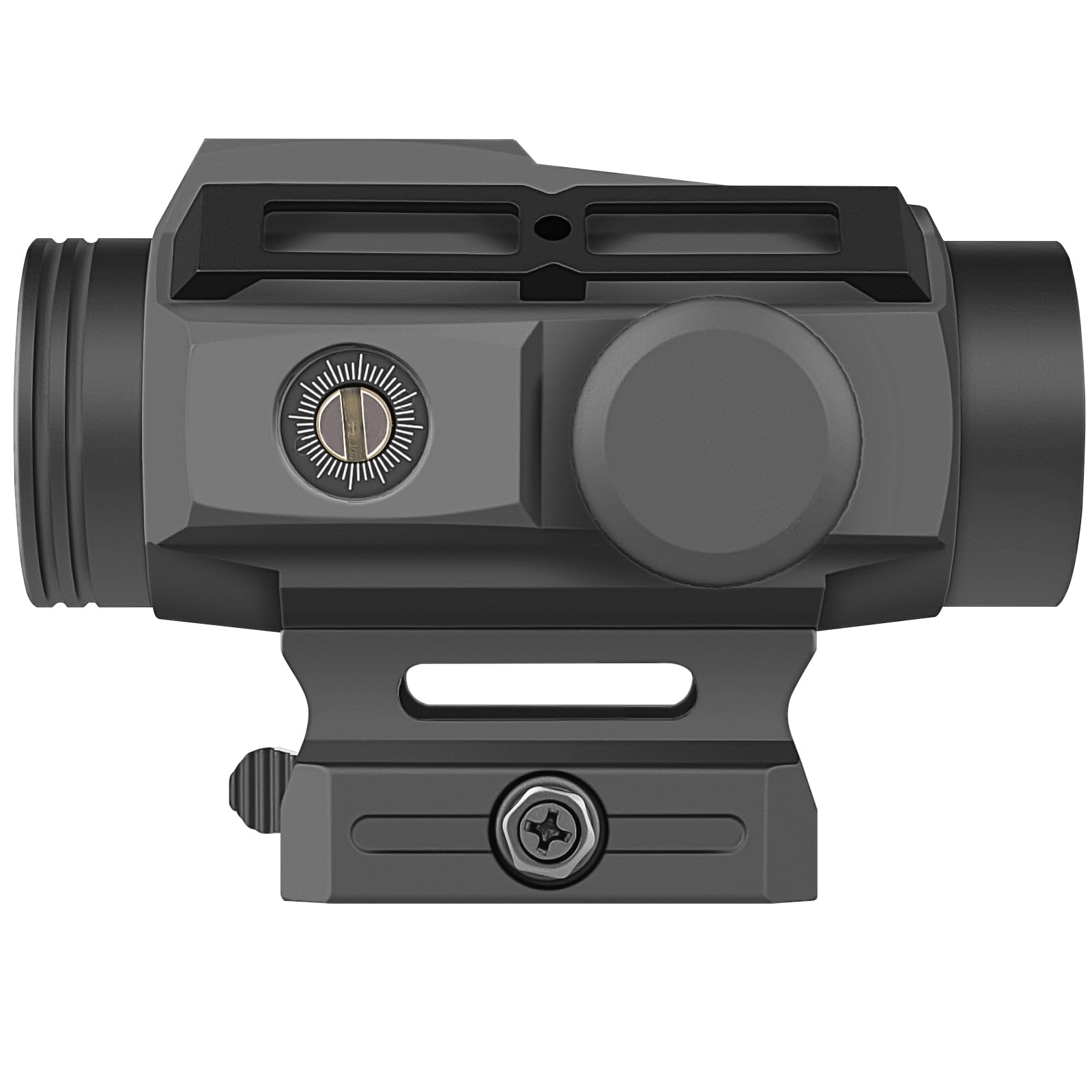 SPINA OPTICS Mirino solare Red Dot Sight 1x30mm 2 MOA con Reticolo Dot/Cross Circle e 7 livelli luminosità QD Mount