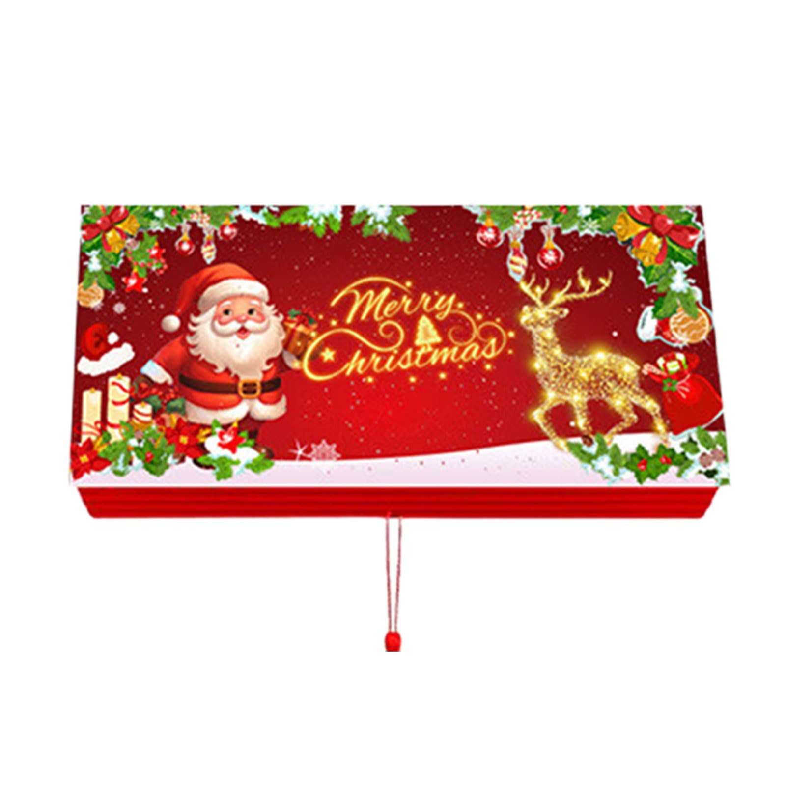 TFAOYS Christmas Santa Money Cards Holder 10 Slots Paper Design for Holiday Parties Paper Cash Gift Pockets
