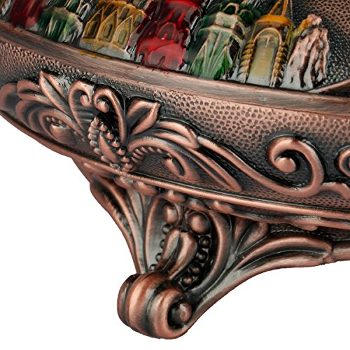 rockcloud Windproof Ashtray with Lid for Outdoor and Indoor Use Incense Holder Burner Tabletop Ornament