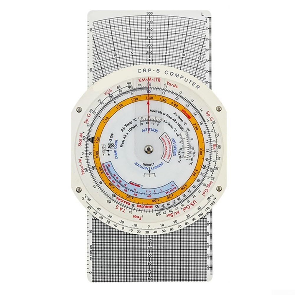 HpLive E6B Calculadora de navegación Ordenador de vuelo con calculadora vectorial para estudiantes de vuelo Planificación de vuelo Corrección de Viento cálculo(E6B-P5)