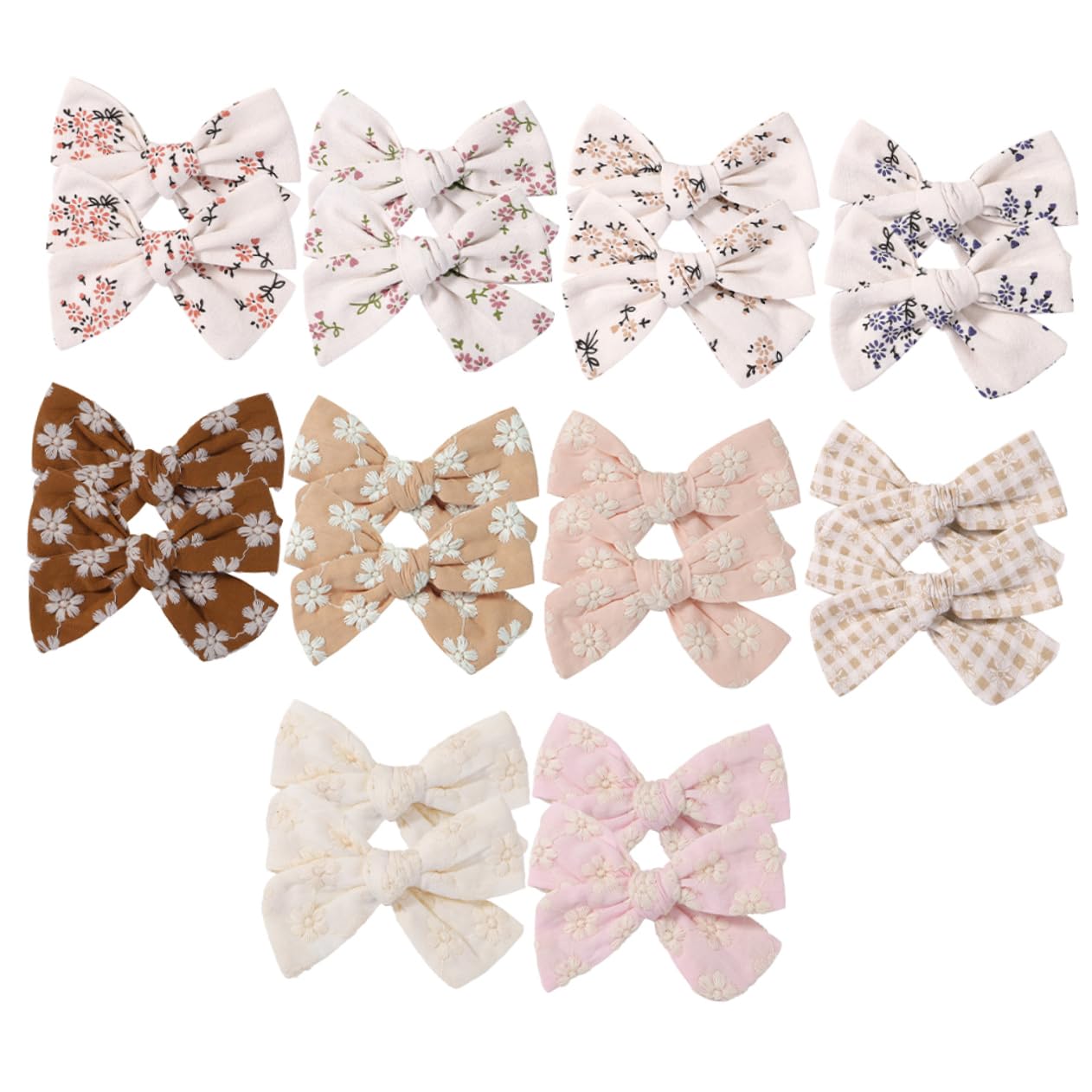 YARNOW 20pezzi Fermagli Per Fiocchi Per Capelli Bambine Accessori Per Capelli Nastro Grosgrain Adatti Per Ragazzo Ragazza Ragazza e Bambine Piccole