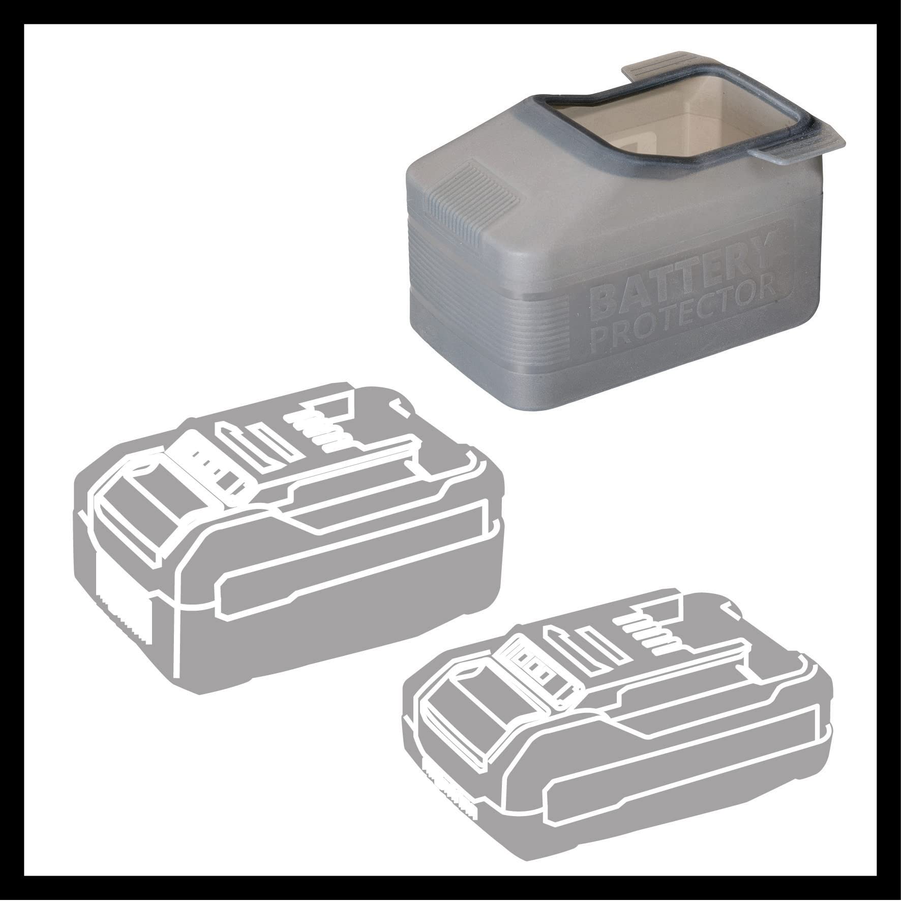 Custodia originale Einhell (per tutte le batterie Power X-Change da 18 V, protezione da polvere, umidità e spruzzi d'acqua, utilizzabile per esempio hypresso, senza batteria)