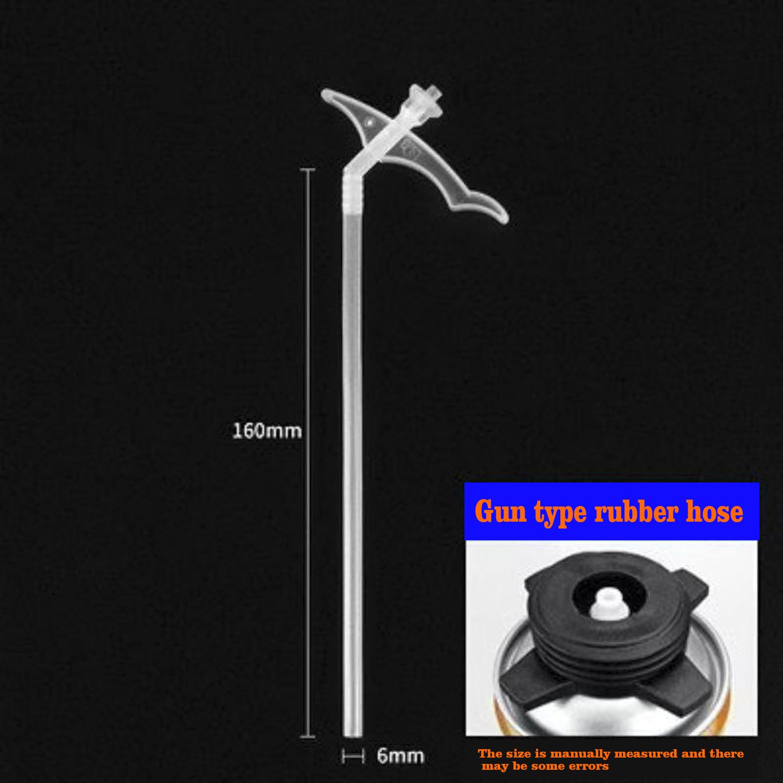 Polyurethane foaming Agent Discharge Pipe, Spray Foam Pipe Nozzle, Tubular and Gun Foam Spray Pipe, Replaceable Spray Pipe (Gun Style)
