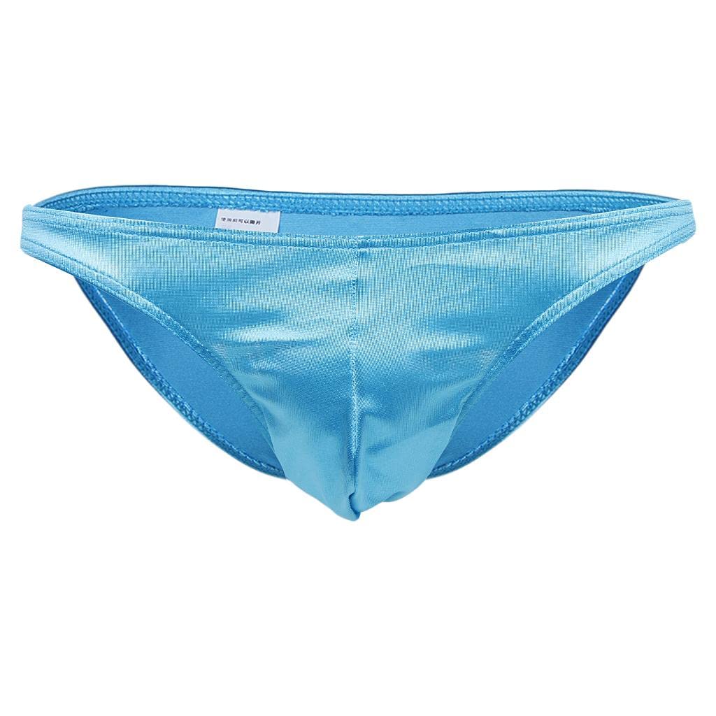 bnf Men's Shiny Imitation Leather Pouch Mini Briefs Underwear L Blue | Clothing Shoes & Accessories | Mens Clothing | Underwear | 1 Piece Men Shiny Underwear-picture-23