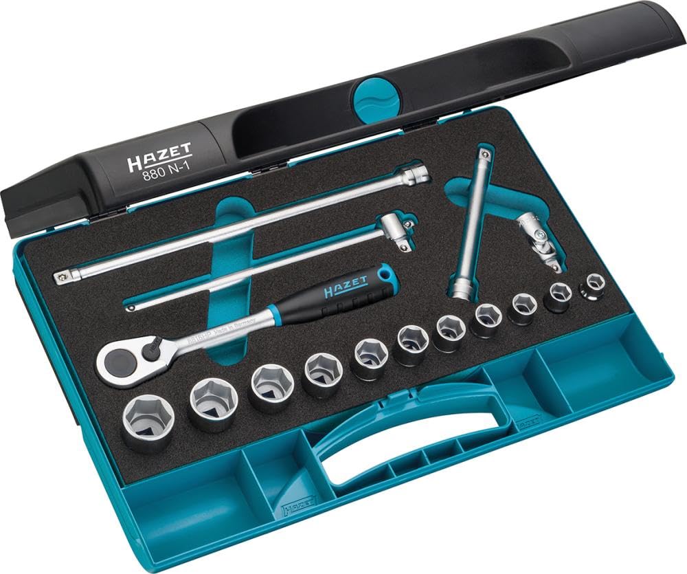 HAZET ハゼット 880N-1 3/8ラチェットハンドル ソケットセット Hazet 880N-1 Socket Wrenches - Amazon.com